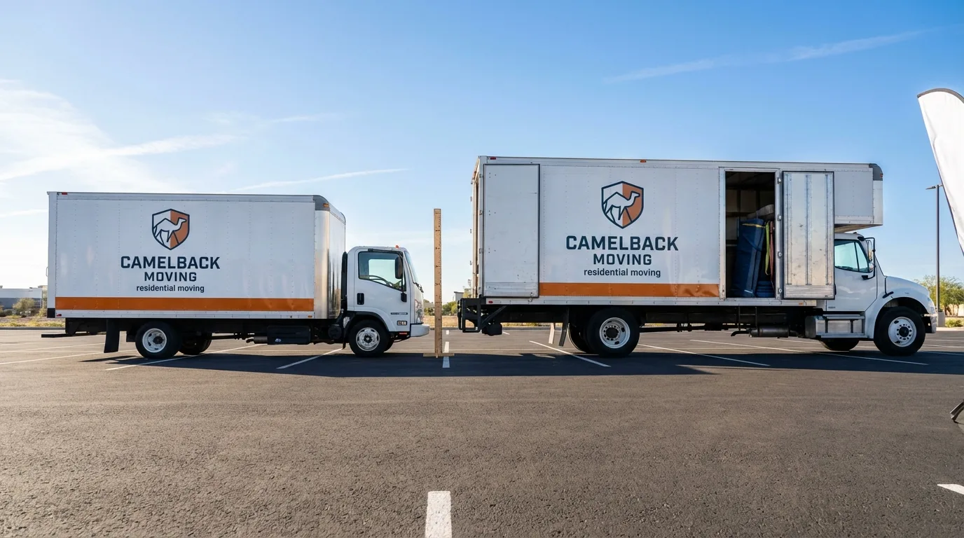 Moving truck size capacity guide in Lake Dallas